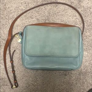 Fossil Steel Blue Small Crossbody Bag